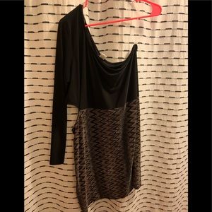 One shoulder mini dress